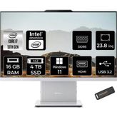 LENOVO IdeaCentre 24IRH9 i7 13620H 16GB DDR5 4TB SSD 23.8" FHD IPS W11P Beyaz All in One PC & PER4