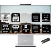LENOVO IdeaCentre 24IRH9 i7 13620H 40GB DDR5 2TB SSD 23.8" FHD IPS W11P Beyaz All in One PC & PER4