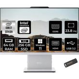 LENOVO IdeaCentre 24IRH9 i7 13620H 64GB DDR5 256GB SSD 23.8" FHD IPS W11P Beyaz All in One PC & PER4