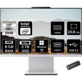 LENOVO IdeaCentre 24IRH9 i7 13620H 8GB DDR5 2TB SSD 23.8" FHD IPS W11P Beyaz All in One PC & PER4