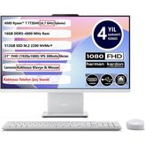 Lenovo Ideacentre Aıo 27ARR9 R7-7735HS 16GB 512GB SSD 27 Fhd IPS Freedos 27" Aıo Bilgisayar F0HQ008GTR 4 Yıl Garantı - Açık Gri