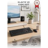 Lenovo KM290 Q Siyah Kablolu Klavye Mouse Seti