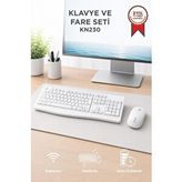 Lenovo KN230 Beyaz USB Alıcılı Kablosuz Q Klavye Mouse Seti