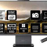 LENOVO ThinkCentre Neo 50A i7 13620H 8GB DDR5 512GB SSD 27" FHD IPS W11H Siyah All in One PC & PER4
