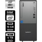 Lenovo Thinkcentre Neo 50T Gen 5 i7 14700 Masaüstü Bilgisayar 16GB RAM 4TB SSD FreeDOS + Per4 USB 12UD001UTRP304