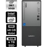 Lenovo Thinkcentre Neo 50T Gen 5 i7 14700 Masaüstü Bilgisayar 48GB RAM 4TB SSD Win11 Home + Per4 USB 12UD001UTRP332