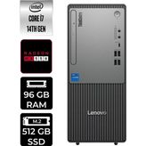 Lenovo Thinkcentre Neo 50T Gen 5 i7 14700 Masaüstü Bilgisayar 96GB RAM 512GB SSD Win11 Pro + Per4 USB 12UAS0GL00P417
