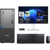 Lenovo Thinkcentre Neo 50T i5 13400 RTX 5050 8GB Masaüstü Bilgisayar 96GB RAM 512GB SSD 23.8" FHD FreeDOS + Per4 USB 12UB000BTRP857