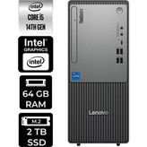 Lenovo Thinkcentre Neo 50T i5 14400 Masaüstü Bilgisayar 64GB RAM 2TB SSD FreeDOS + Per4 USB 12UAS1CF00P315