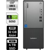 Lenovo Thinkcentre Neo 50T i5 14400 RTX 5050 8GB Masaüstü Bilgisayar 32GB RAM 4TB SSD FreeDOS + Per4 USB 12UAS1CF00P548