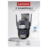 LENOVO X9T - 360° WIFI Smart Güvenlik Kamerası 6MP - Hareket Algılama