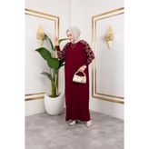 Leopar Desenli Merserize Elbise
