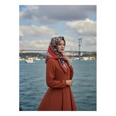 Leopar Lajivert Krem Eşarp