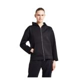 LESCON Kadın Kapüşonlu Sweatshirt, Siyah, XS