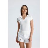 let s shine Kadın Polo Yaka Örme T shirt