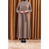 Letafet 3045 Elbise - Taş - 2XL