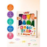Let's Dropblop 12 Renk Mum Boya Ergonomik Yapı ile