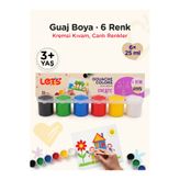 Lets Guaj Boya Seti 6 Renk x 25ml | Let's