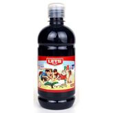 Lets L 5109 Siyah 500 ml Plastik Şişe Guaj Boya