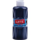 Lets L-5709 250 ml Siyah Akrilik Boya