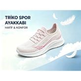 Leu Bayan Triko Spor Ayakkabı - Pembe