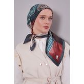 levidor Desenli Twill İpek Eşarp, LVD.IPE.0924