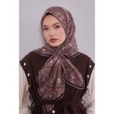 Levidor Nude Çini Desen Silk Coton Eşarp