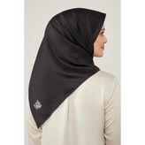Levidor Siyah Düz Twill Eşarp