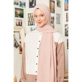Levidor Toz Pembe Maxi Cotton Şal