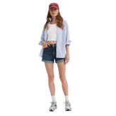 Levi's Rolled 80's Mom Kadın Şort, Mavi, 27W