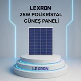 Lexron 25W Polykristal Güneş Paneli