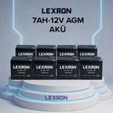 Lexron 7AH 12V Agm Akü 8 Adet