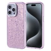 Lexroo iPhone 15 Pro Max Kılıf Taşlı Tasarımlı Kapi Kılıf - Lila