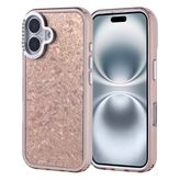 Lexroo iPhone 16 Kılıf Taşlı Tasarımlı Kapi Kılıf - Gold