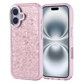 Lexroo iPhone 16 Kılıf Taşlı Tasarımlı Kapi Kılıf - Pembe