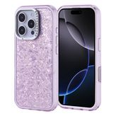 Lexroo iPhone 16 Pro Kılıf Taşlı Tasarım Kapi Kılıf - Lila