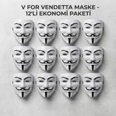 Lexroo V For Vendetta Maskesi - 12'Li Paket - Plastik