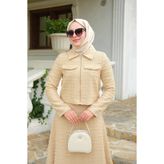 Leyal moda Ceket Etek İkili Takım