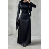 leyuze Melisa Tesettür Abiye Siyah