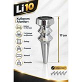 Li 10 Oliva 17 cm Gold Kaplama Plastik Ayak Koltuk , Tv Ünitesi , Şömine ,konsol , Komodin , Dolap , Dresuar , Mobilya Ayağı - krom