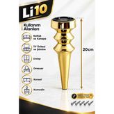 Li 10 Oliva 20 cm Gold Kaplama Plastik Ayak Koltuk , Tv Ünitesi , Şömine ,konsol , Komodin , Dolap , Dresuar , Mobilya Ayağı - krom