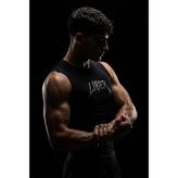 Liber Cyber Bones- Kolsuz Compression Tank Top - Siyah