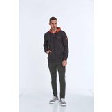 Libra Fermuarlı Kapüşonlu Erkek Sweatshirt Antrasit