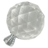 Lideraks Kristal Tekli Krom Ayak 10 mm Kulp / 6 Adet