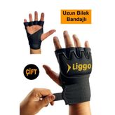 Liggo Ufc Boks Eldiveni Bilek Bandajlı Mma Eldiveni Torba Eldiveni Antrenman Eldiveni