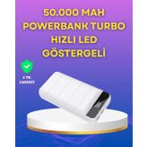 Lightning ve Type-C Girişli 50000mAh Powerbank