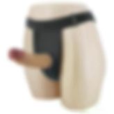 LilituShop 17,5 cm Belden Bağlamalı İçi Boş 7 cm Dolgulu Strapon BDM1343