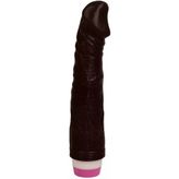 LilituShop 23 cm Titreşimli Realistik Siyahi Vibrator B1029