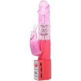 LilituShop 25 cm Oynar Başlı Uyarıcılı Teknolojik Vibrator BDM4102