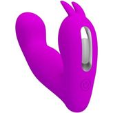 LilituShop USB Şarjlı Uzaktan Kumandalı 12 Titreşim 4 Darbe Fonksiyonlu Teknolojik G-Spot Mor Vibrator BDM1262